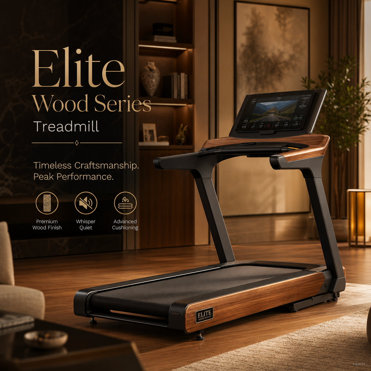 Elite Wood Series Treadmill