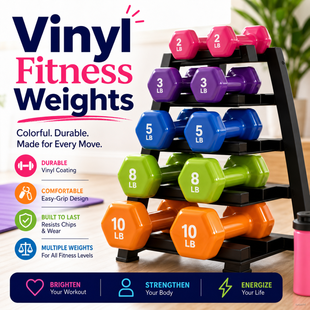 Vinyl Fitness Weights