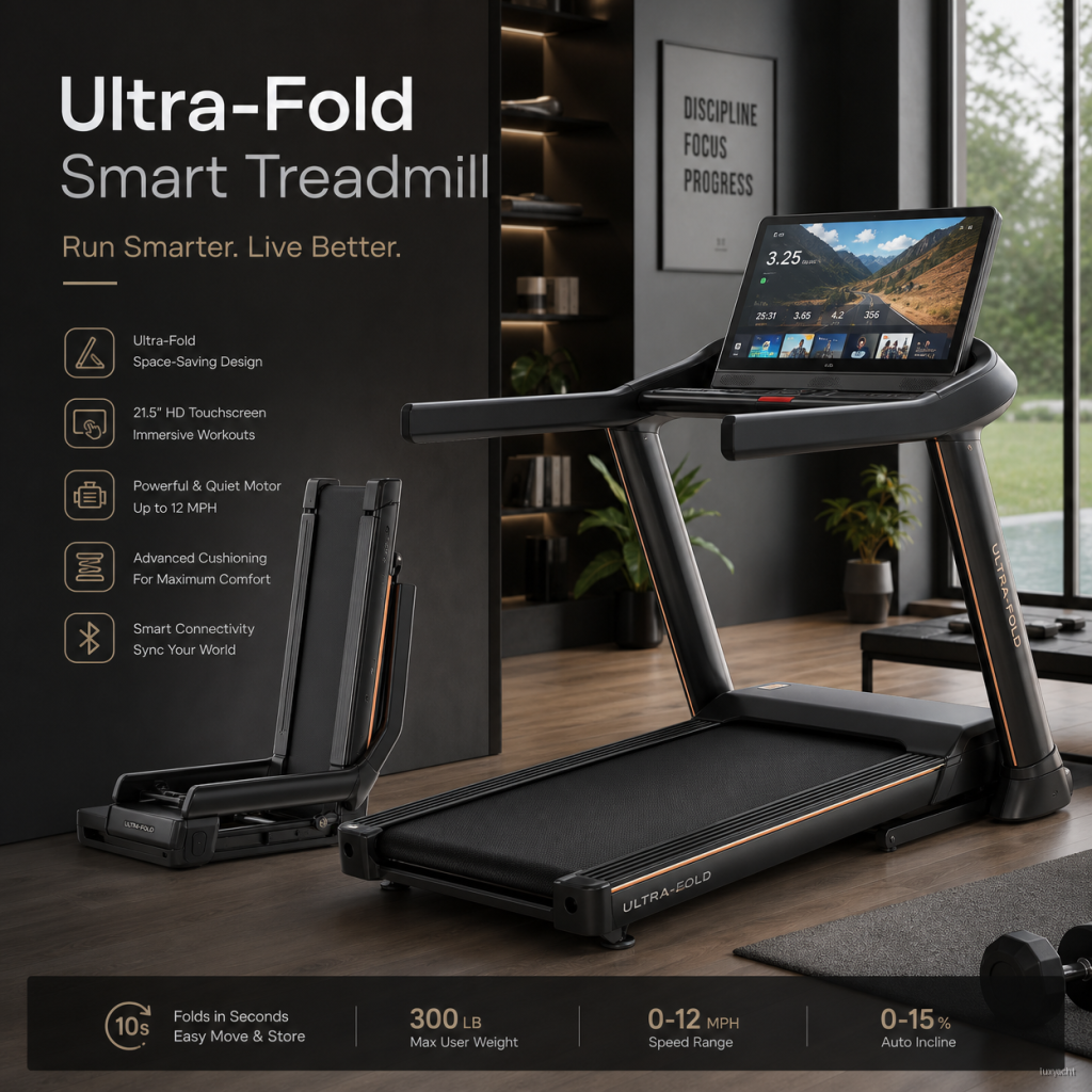 Ultra-Fold Smart Treadmill